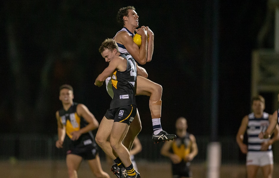 2019_03_16_FORT_HERO.png Darcy Fort pushed his case for AFL selection with a team-high 20 disposals. - Geelong Cats,Darcy Fort